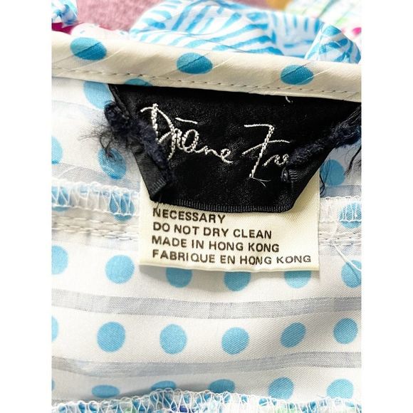 Vintage NWOT Diane Freis Multi Color 1980's Floral Boho One Size Dress - Picture 11 of 12